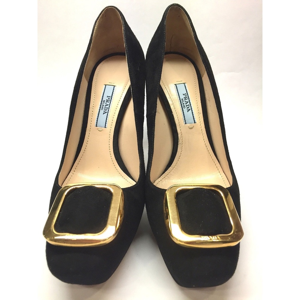 Prada suede pumps